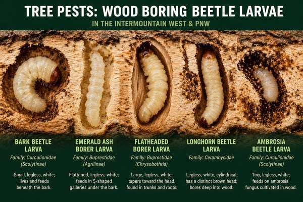 wood boring beetle larvae