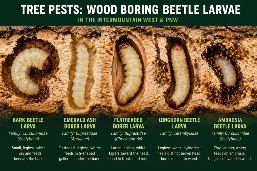 Tree Pests: Wood Boring Beetles in the Intermountain West & PNW
